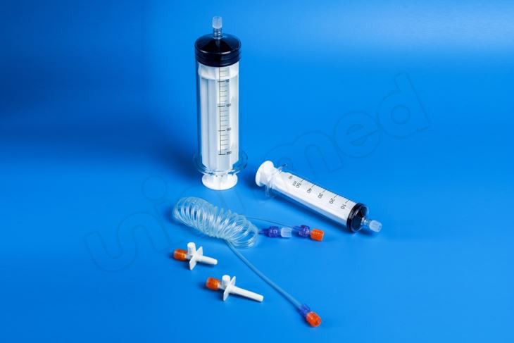 Sistema d'injecció CT un tret per llençar xeringa sense agulla per doble Nemoto 200ml / 60ml